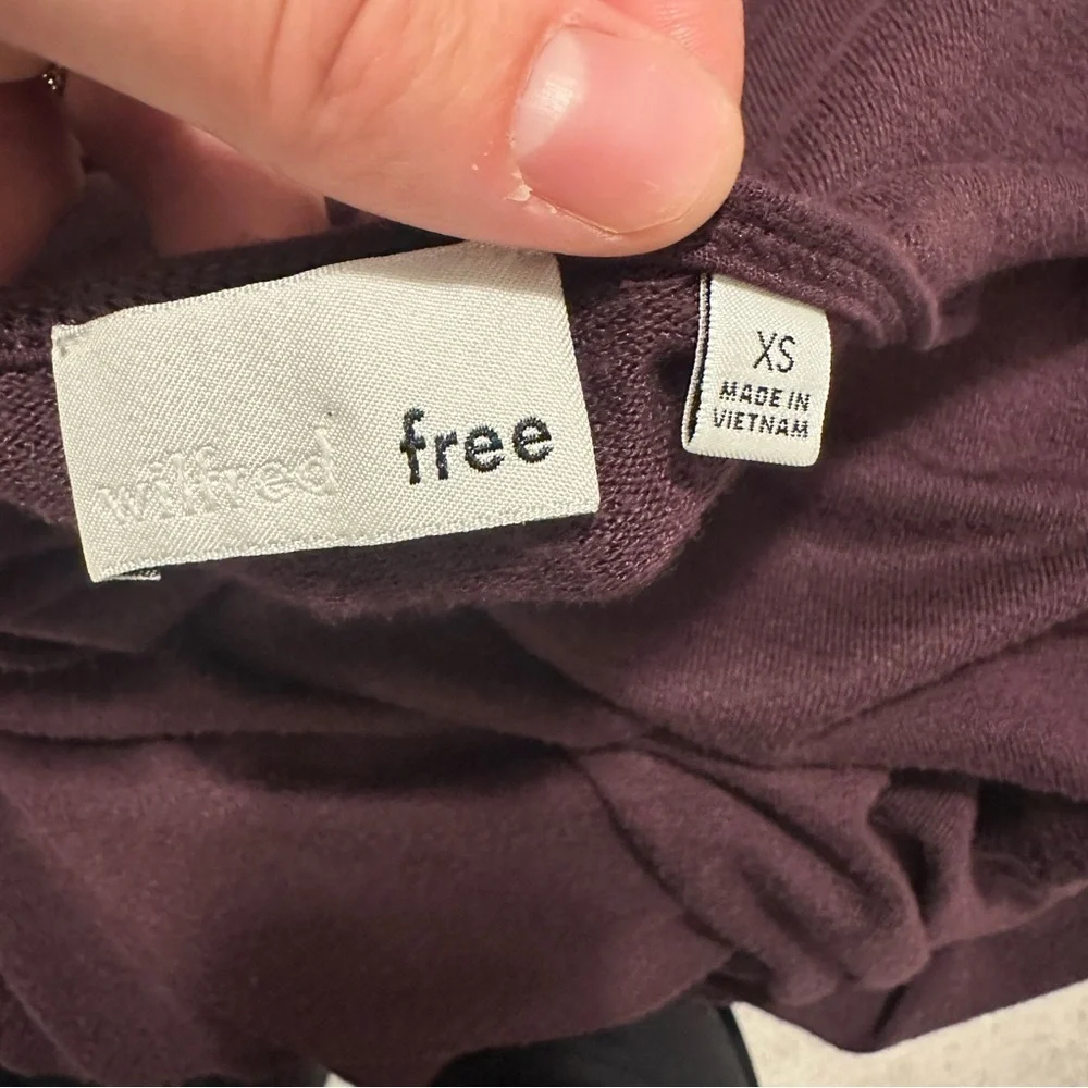 Aritzia Wilfred Free Gail Sweater Dress in a Deep Purple Size XS Women’s - Picture 9 of 10